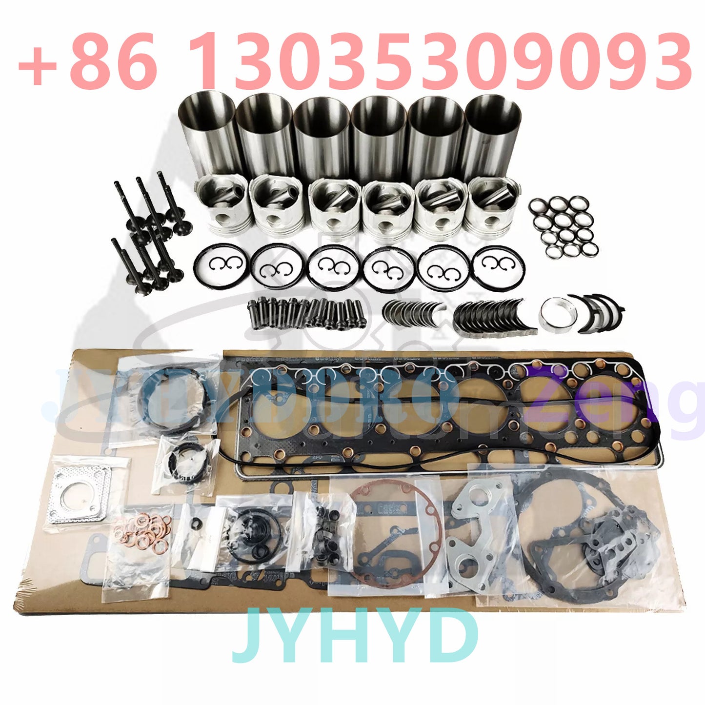 6BT Overhaul Rebuild Kit For Cummins 5.9L 12V Engne DODGE RAM PICKUP with gasket