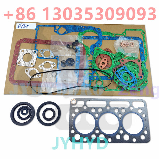 D750 Full Gasket Kit for Kubota B7100 B7100HST-DT B5200D B5200E Tractor