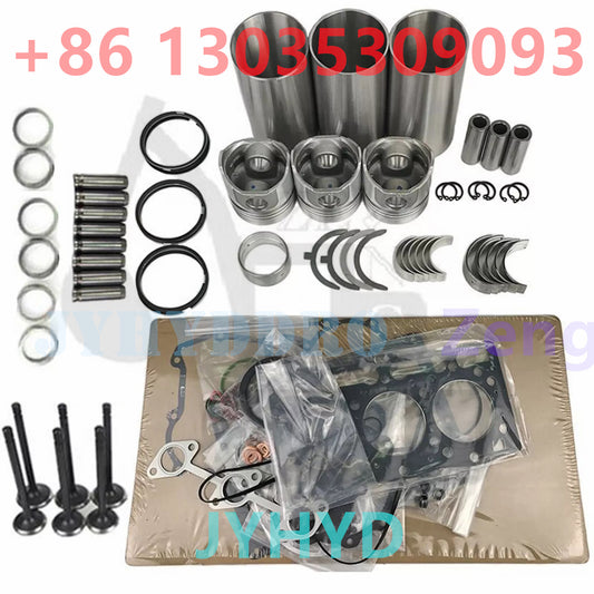 Overhaul Rebuild Kit with oil pump For Yanmar 3TNV76-NNS Engine