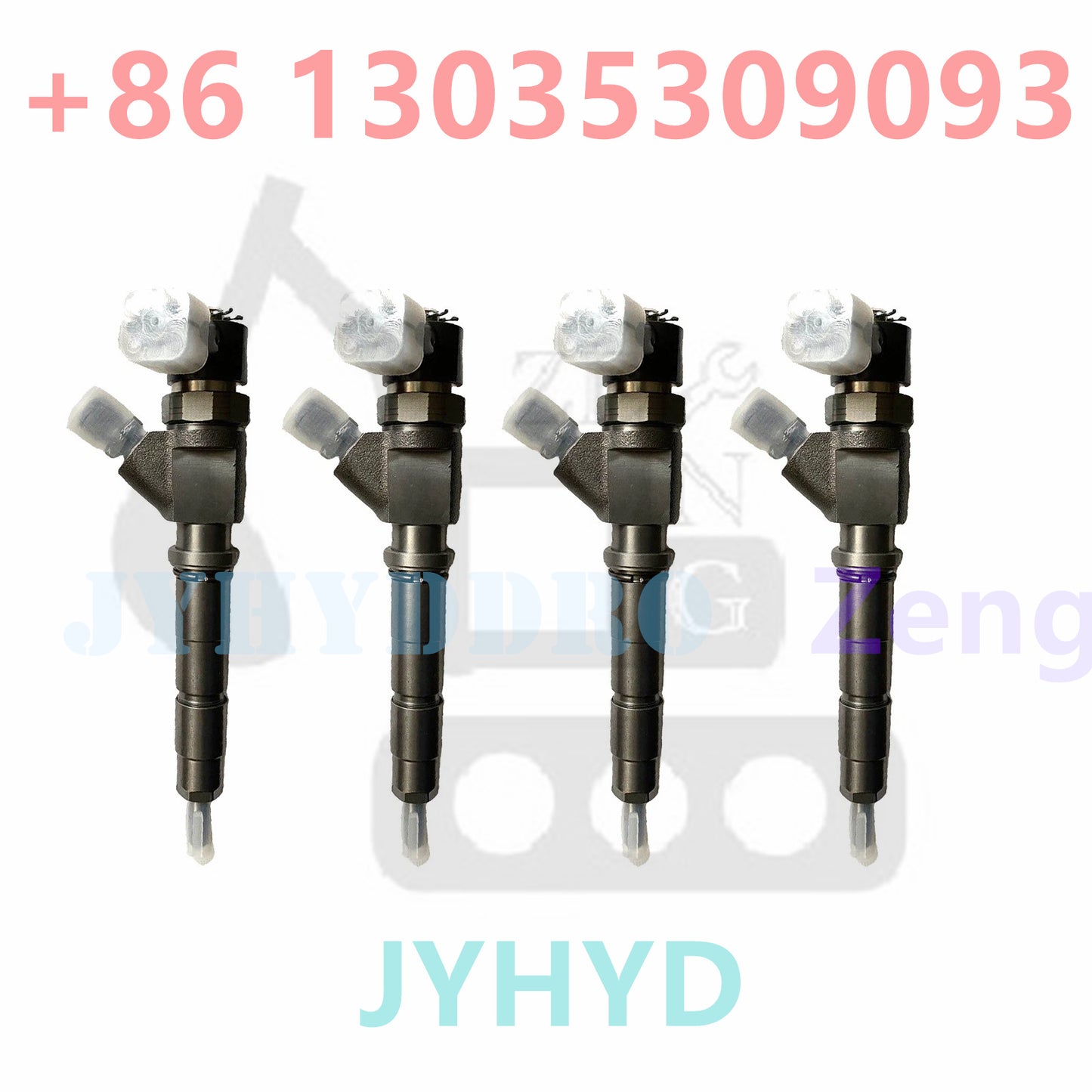 4X 0445120126 Common Rail Injector For Mitsubishi D04FR Kobelco SK140-8 SK200-8