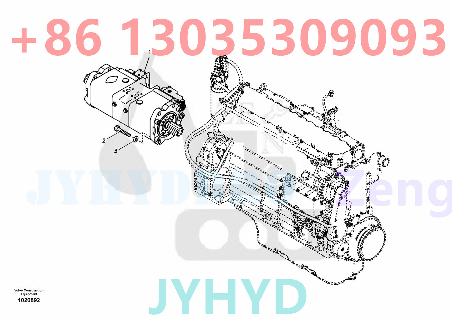 VOLVO EC290B EC290C FC3329C EXCAVATOR VOE14531591 HYDRAULIC PUMP ROTARY GROUP AND SPARE PARTS