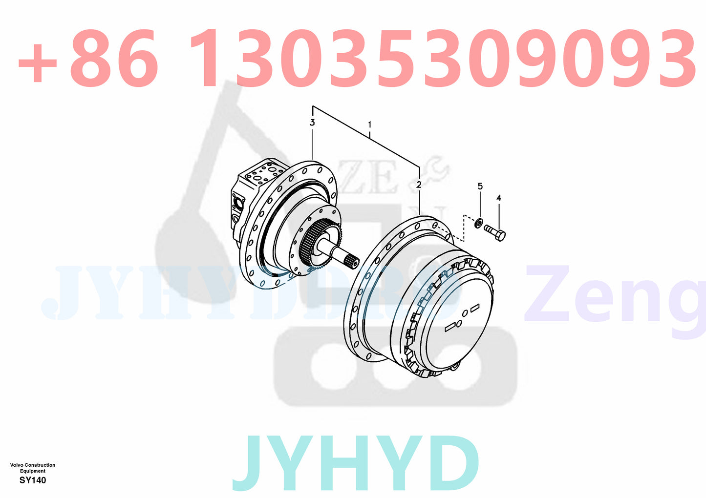 VOLVO VOE14509996 VOE14521839 VOE14522919 VOE14528280 SA7117-38020 VOE14521691 VOE14522894 VOE14524707 VOE14551154 FINAL DRIVE TRAVEL MOTOR ROTARY GROUP AND SPARE PARTS