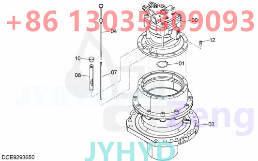 HITACHI 4698624 9293650 SWING DEVICE PARTS