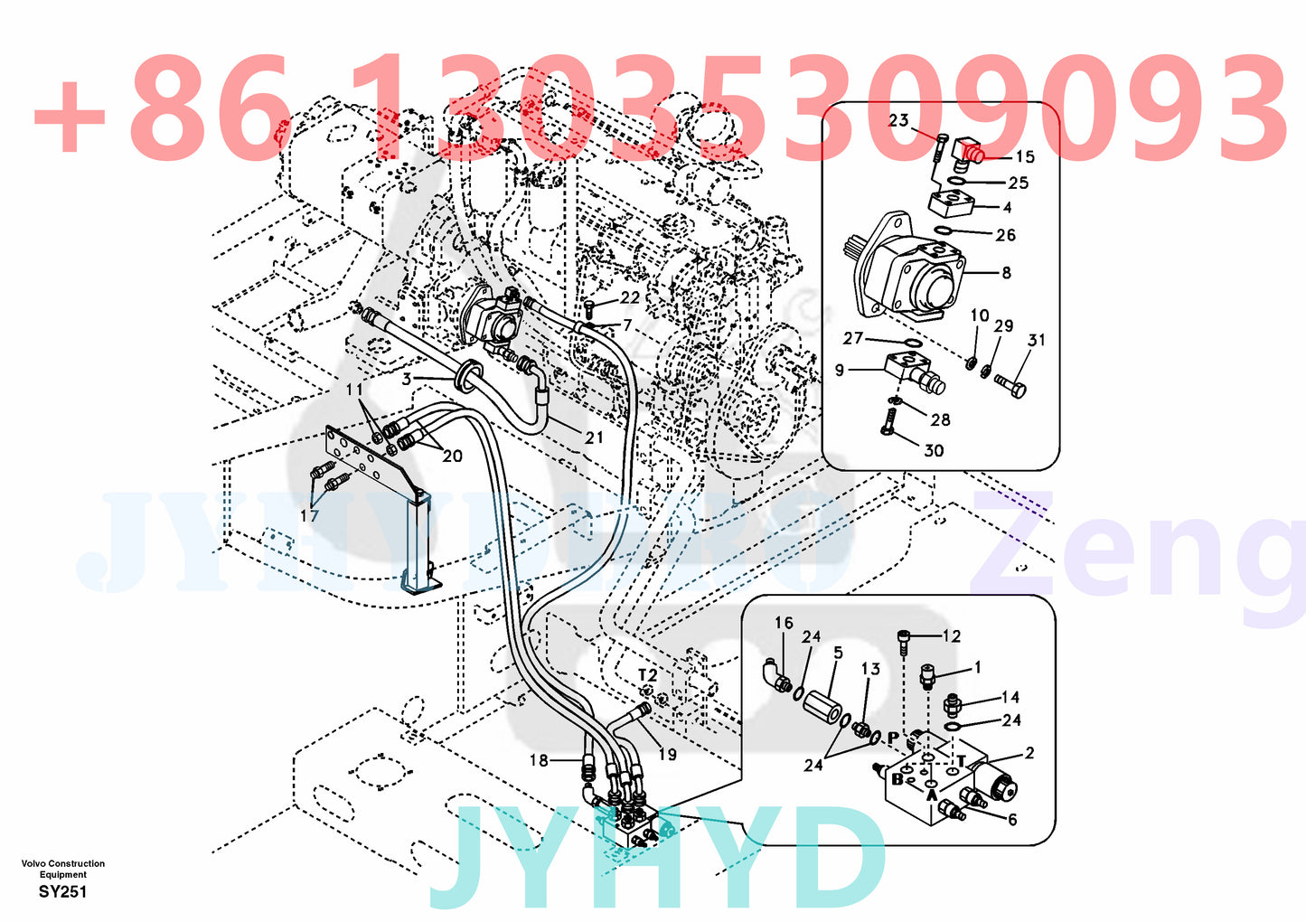VOLVO EC240B EXCAVATOR VOE14525540 GERA PUMP