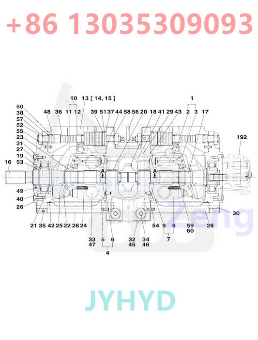 CASE CX130 EXCAVATOR LJ01072 HYDRAULIC PUMP PARTS