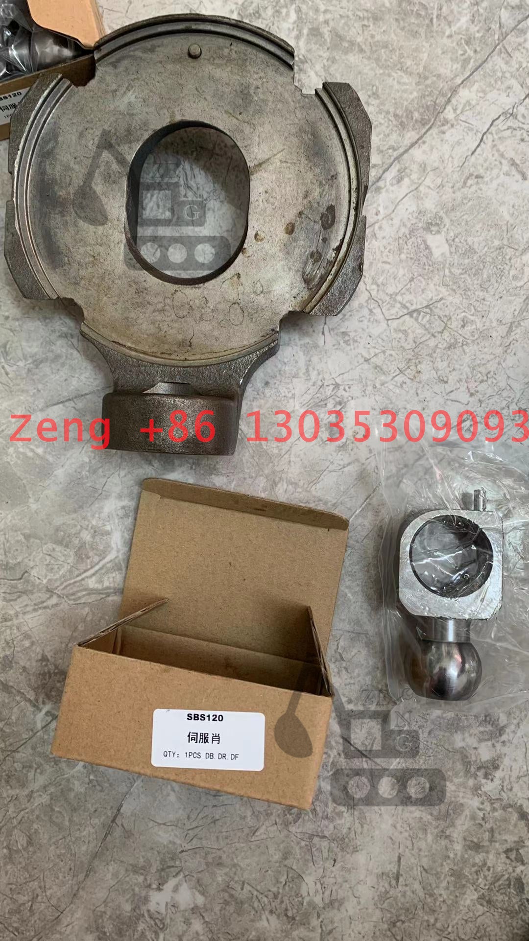 SBS120 CAT320C hydraulic pump support and servo pin