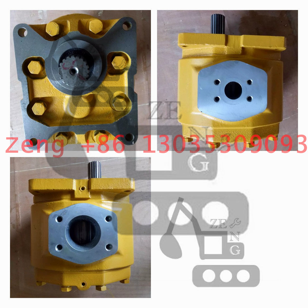 D80 D85 07444-66200 hydraulic pump gear pump pilot pump