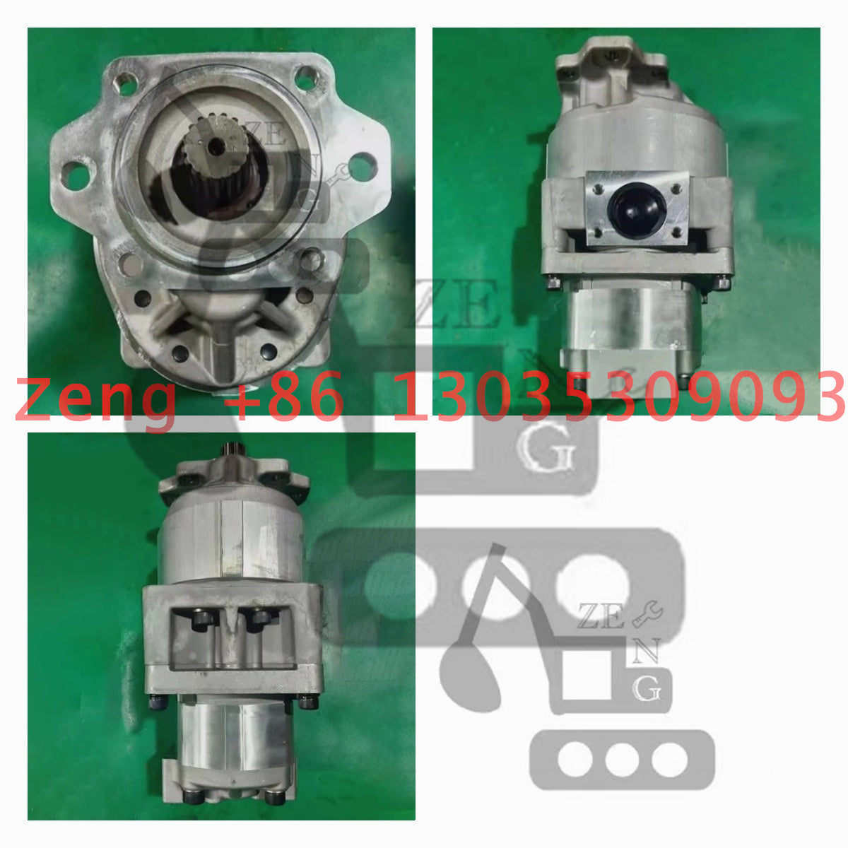 D475 705-52-42170 hydraulic pump gear pump pilot pump