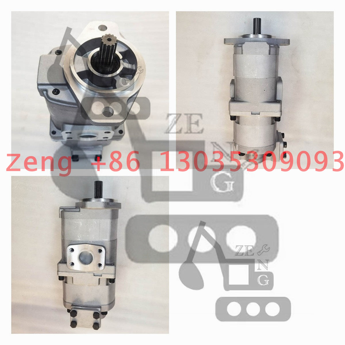 WA300-1 WA320 705-51-20280 hydraulic pump gear pump pilot pump