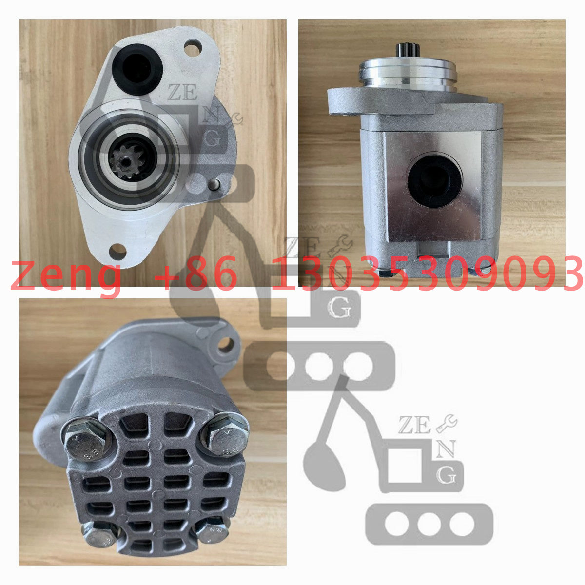 EX200-2 HPV091DW hydraulic pump gear pump pilot pump