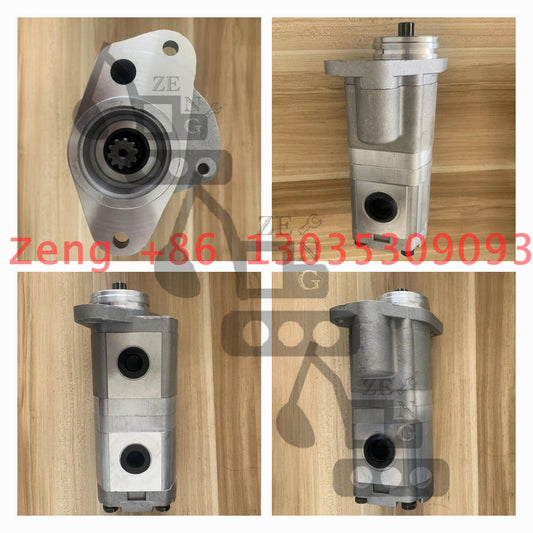 EX200-2 hydraulic pump two stage gear pump pilot pump
