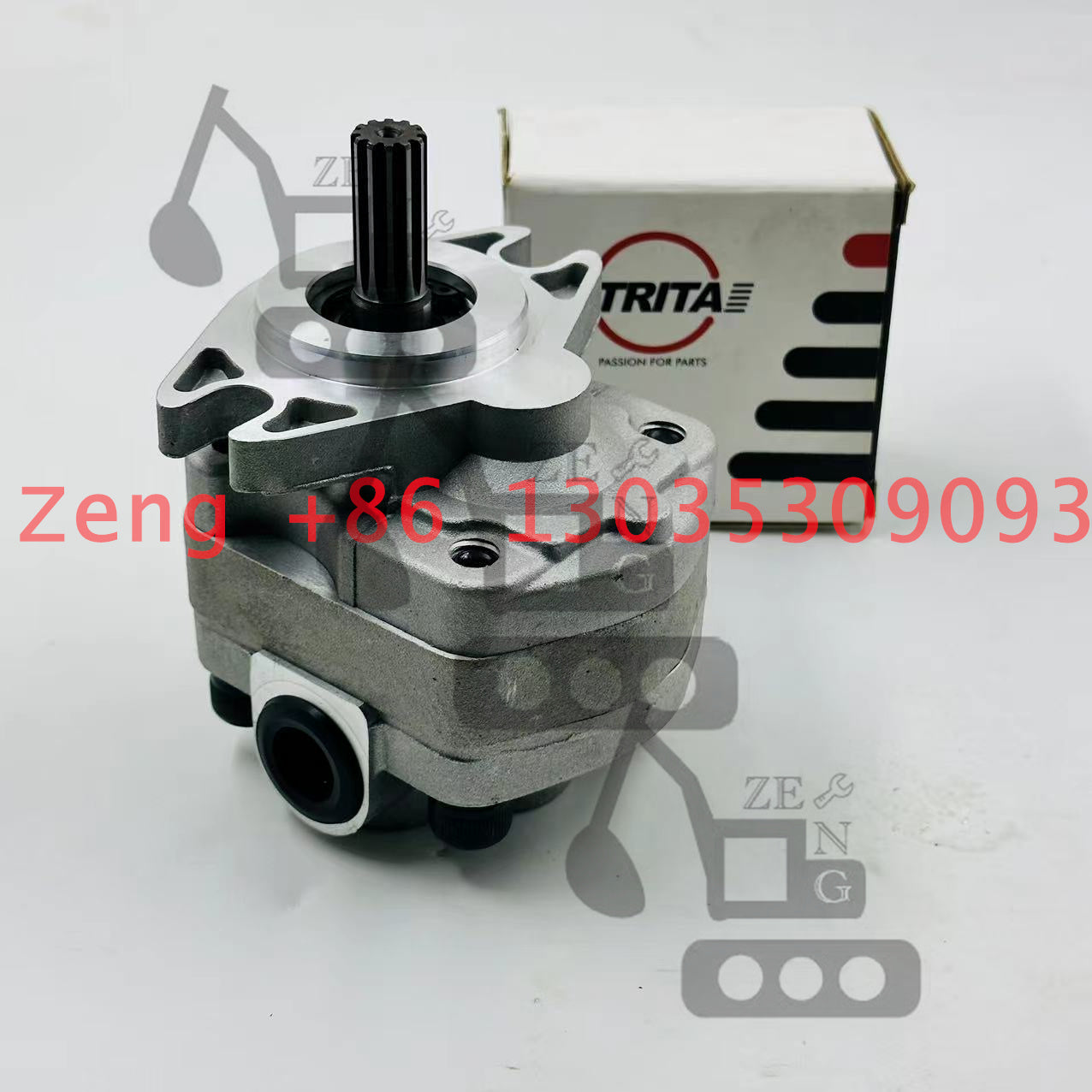 Kawasaki K3V112BDT SK200-1 LH hydraulic pump gear pump pilot pump