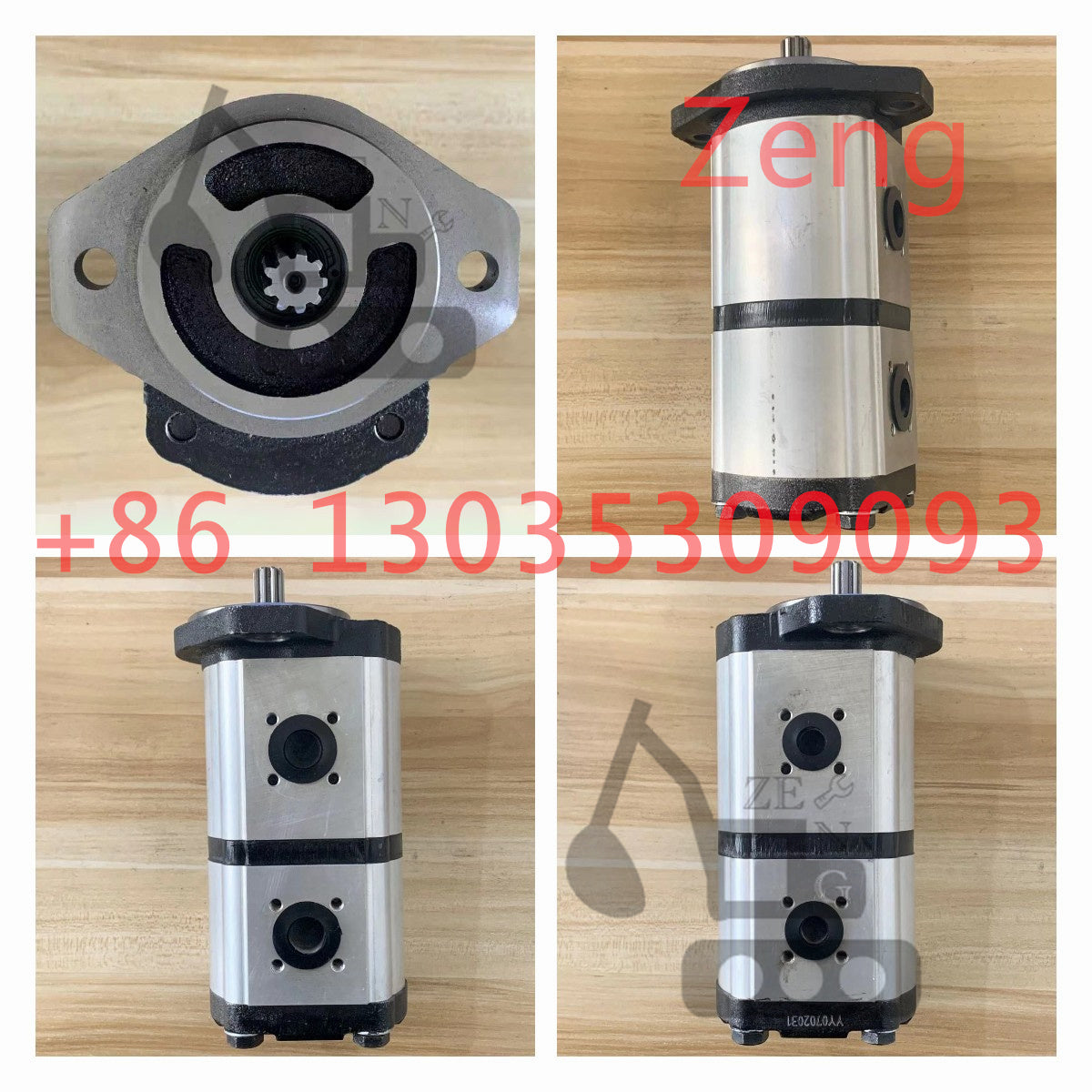 Rexroth 2 stage hydraulic pump gear pump pilot pump
