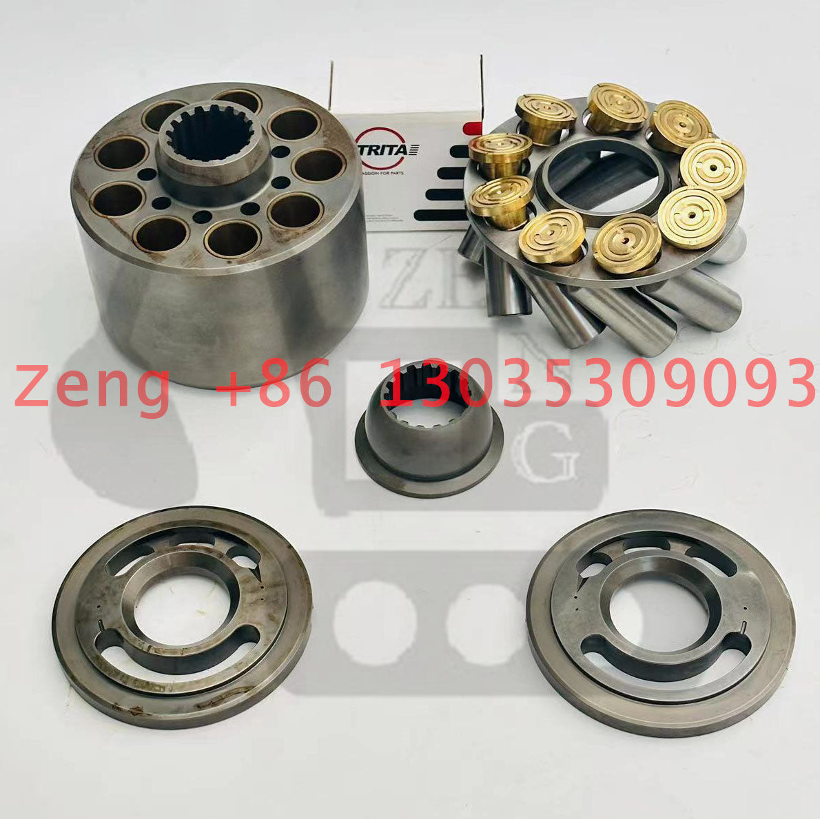 Pum R305 Kawasaki K3V140 hydraulic pump rotory group and spare parts for Kobelc ...
