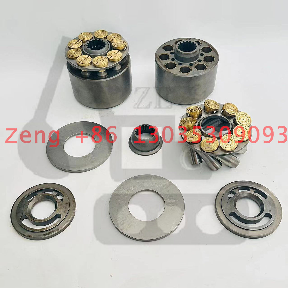 Pum R305 Kawasaki K3V140 hydraulic pump rotory group and spare parts for Kobelc ...