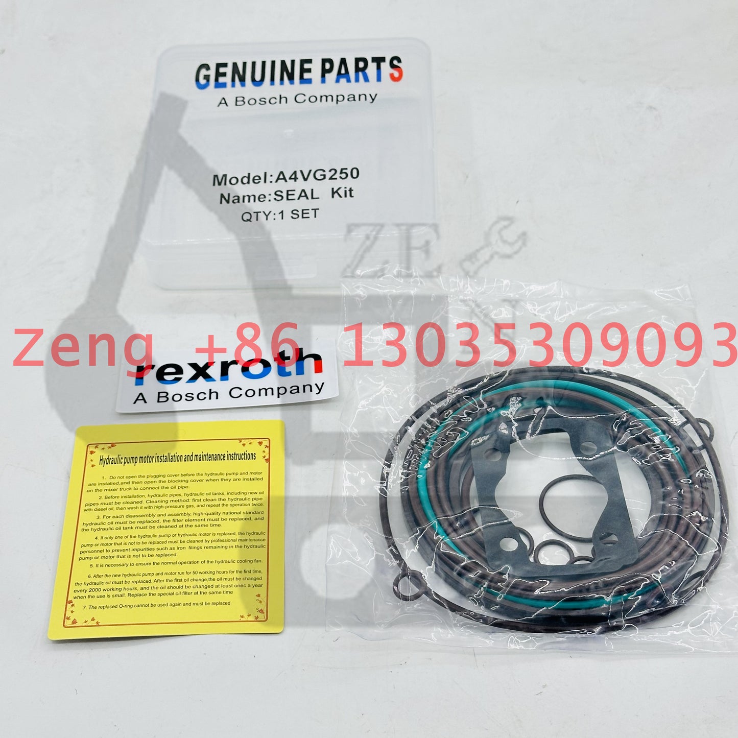 REXROTH A4VG250 hydraulic pump seal kit repair kit