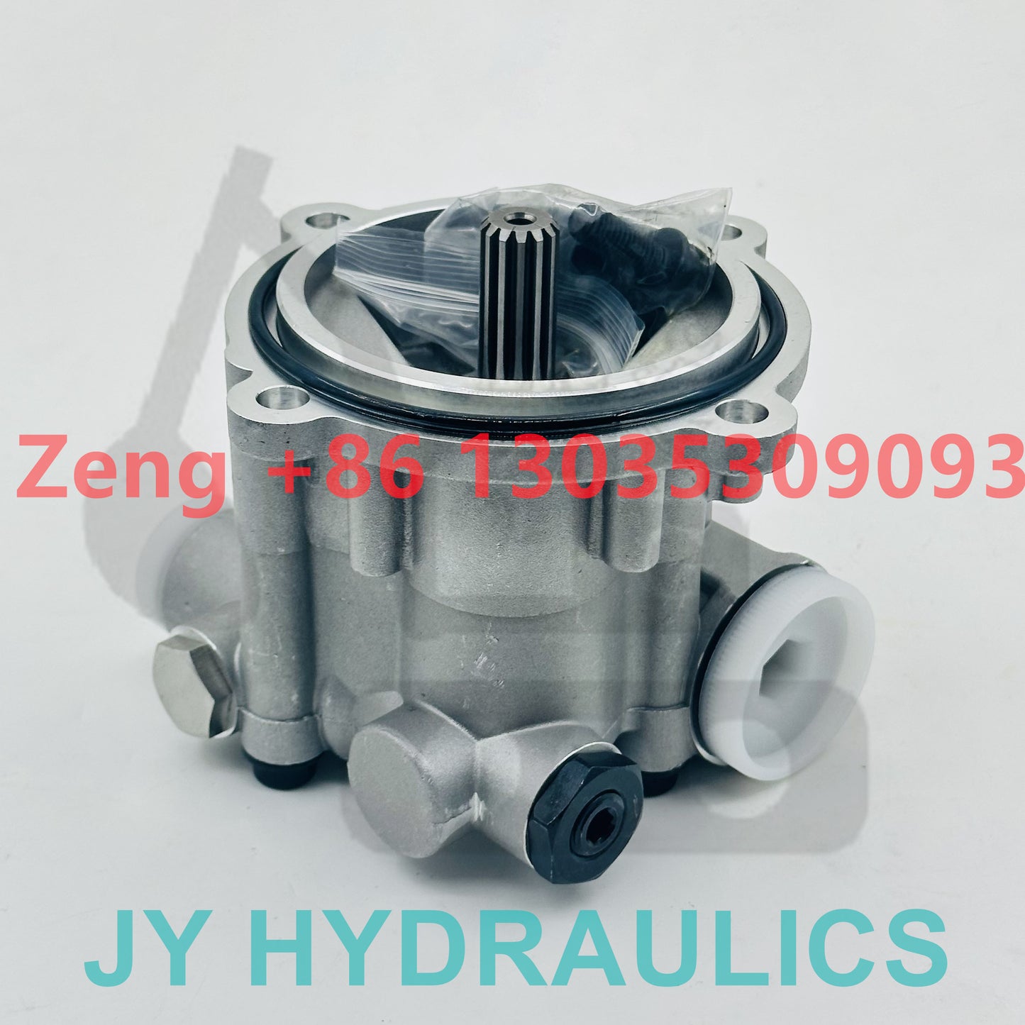 KAWASAKI K3V112 hydraulic pump 2 holes pilot pump gear pump