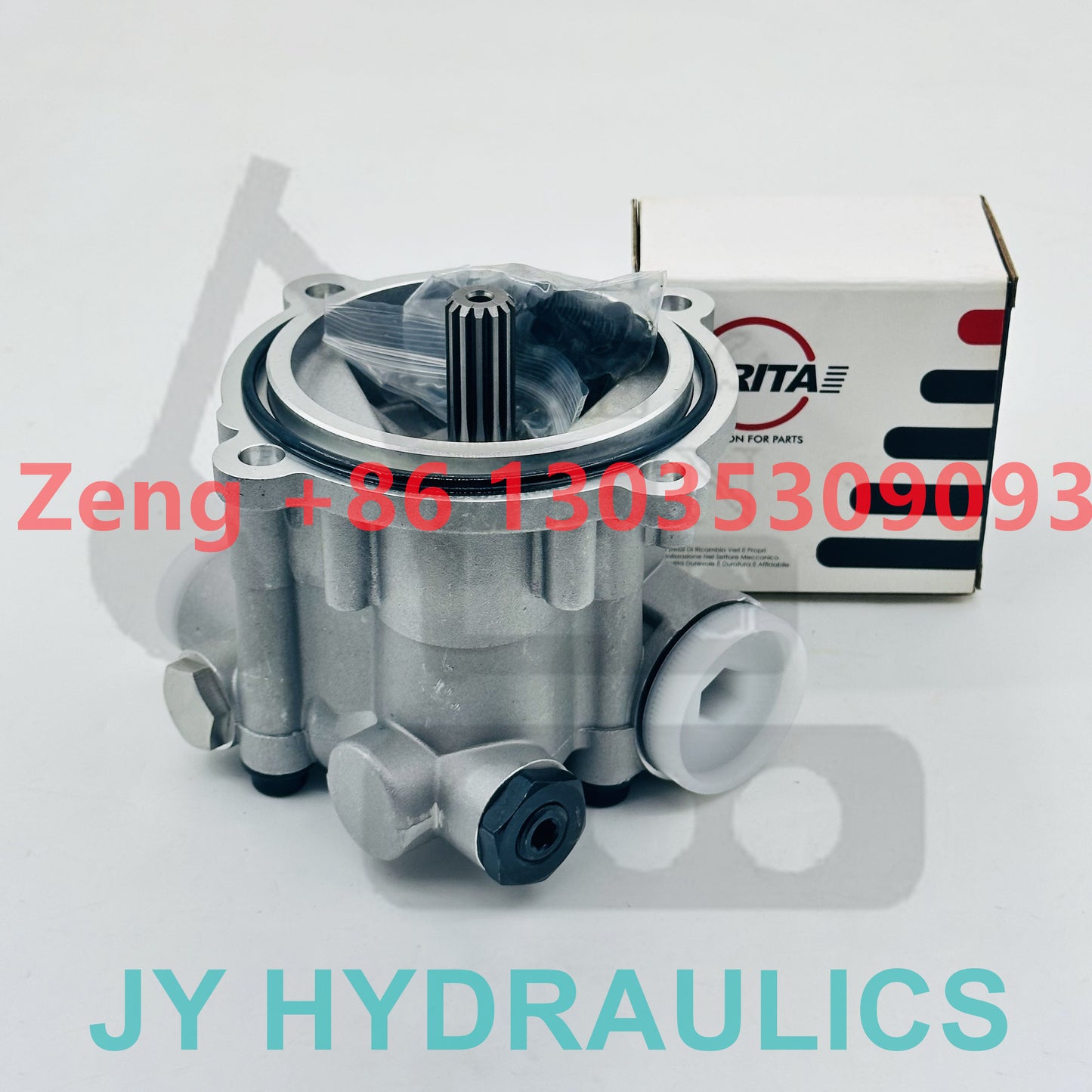 KAWASAKI K3V112 hydraulic pump 2 holes pilot pump gear pump