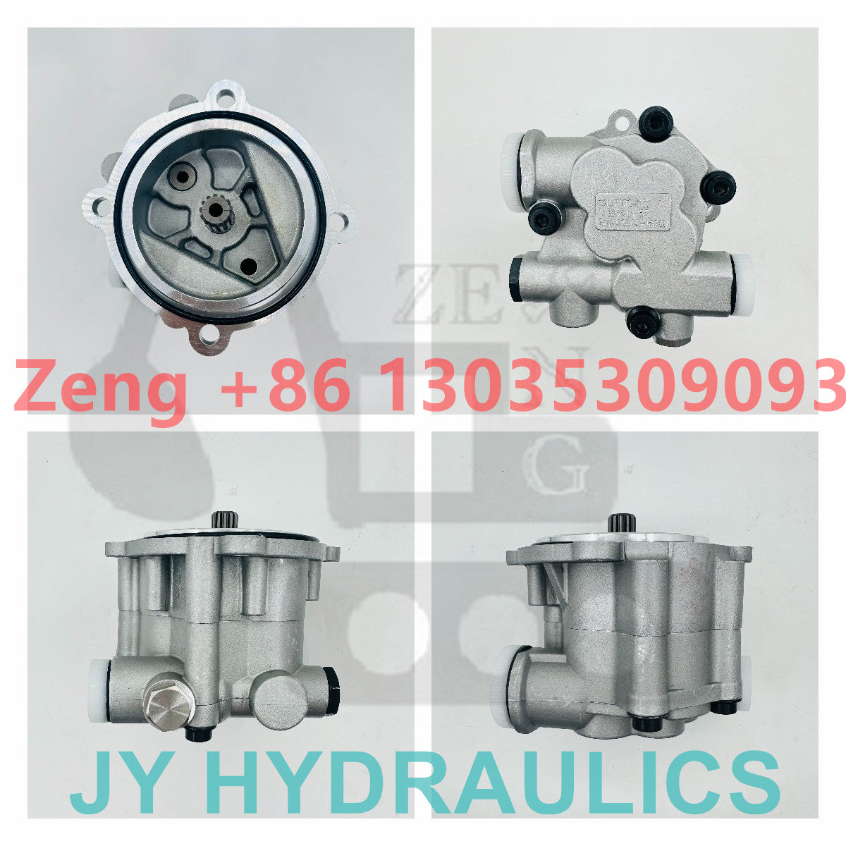 KAWASAKI K3V112 hydraulic pump 2 holes pilot pump gear pump