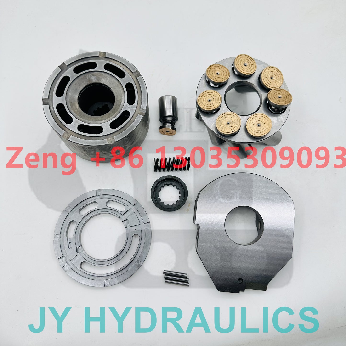 Komatsu P7E01007 hydraulic pump yoke piston with spring