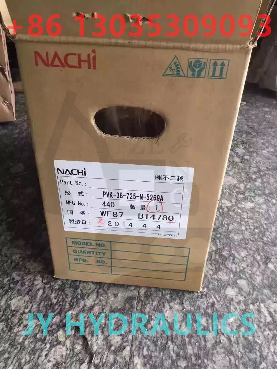 NACHI PVK-3B-725-N-5269A HYDRAULIC PUMP