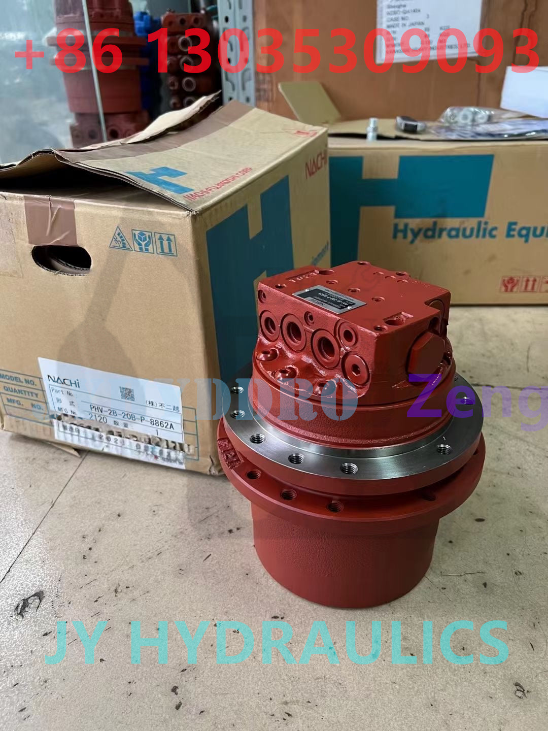 NACHI PHV-2B-20B-P-8862A FINAL DRIVE TRAVEL MOTOR ASSY&GERABOX