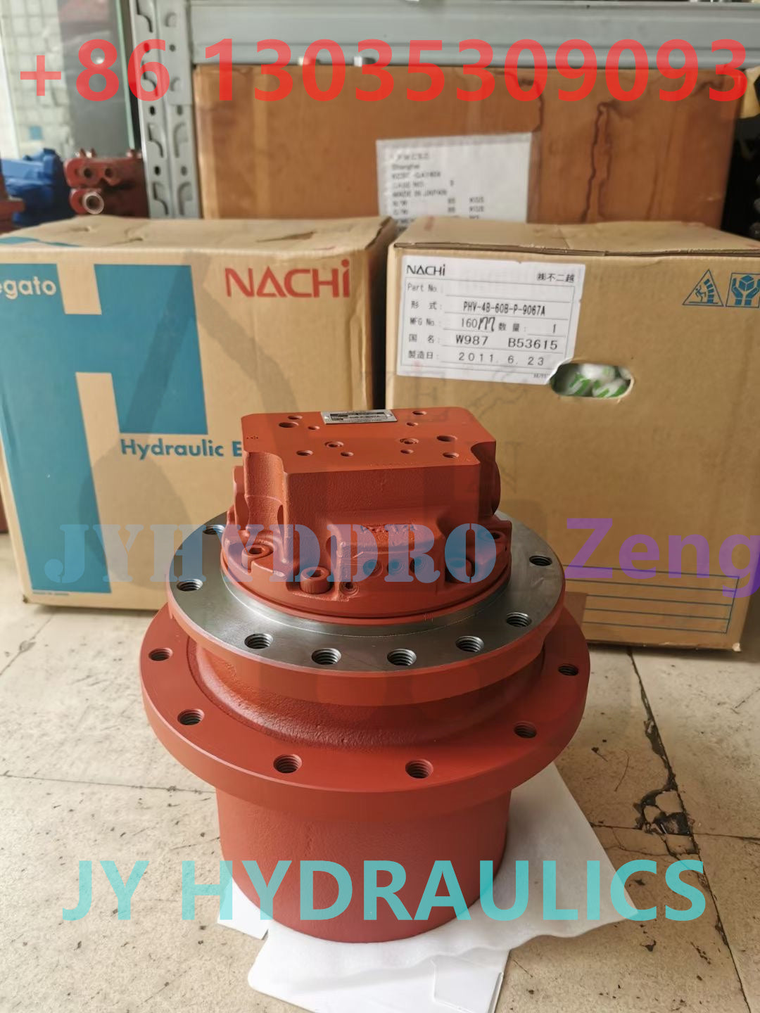 NACHI PHV-1B-12 PHV-2B-20 PHV-3B-35 PHV-4B-60 FINAL DRIVE TRAVEL MOTOR ASSY