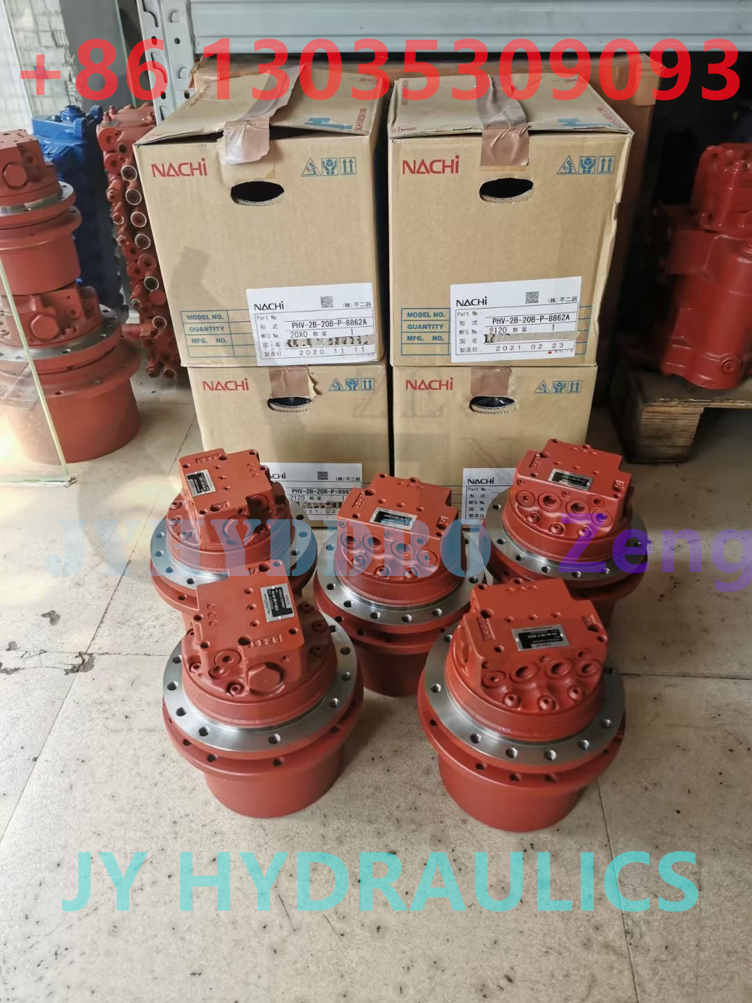 NACHI PHV-1B-12 PHV-2B-20 PHV-3B-35 PHV-4B-60 FINAL DRIVE TRAVEL MOTOR ASSY