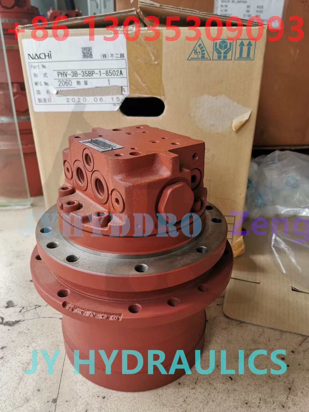 NACHI PHV-3B-35BP-1-8502A FINAL DRIVE TRAVEL MOTOR ASSY&GEARBOX