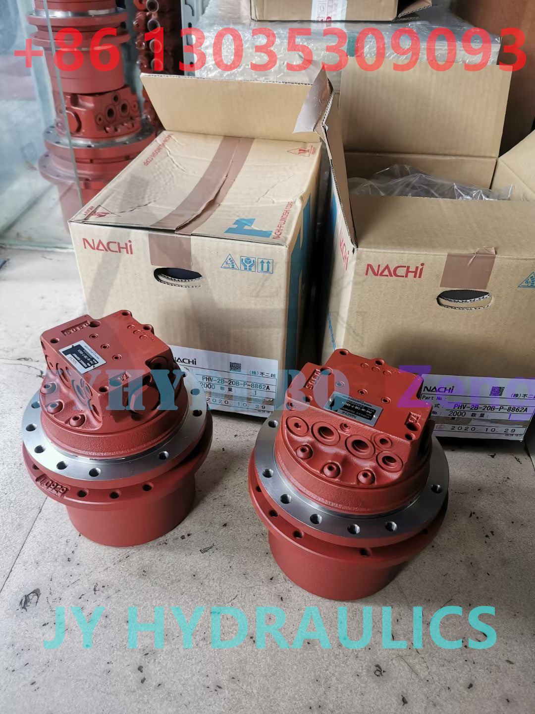 NACHI PHV-2B-20B-P-8862A FINAL DRIVE TRAVEL MOTOR ASSY&GERABOX