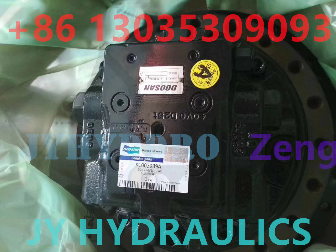 DOOSAN DX260 DX258 EXCAVATOR FINAL DRIVE TRAVEL MOTOR ASSY&GEARBOX