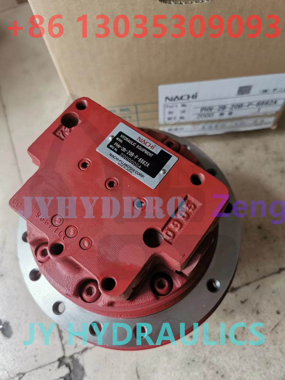 NACHI PHV-1B-12 PHV-2B-20 PHV-3B-35 PHV-4B-60 FINAL DRIVE TRAVEL MOTOR ASSY&GEARBOX
