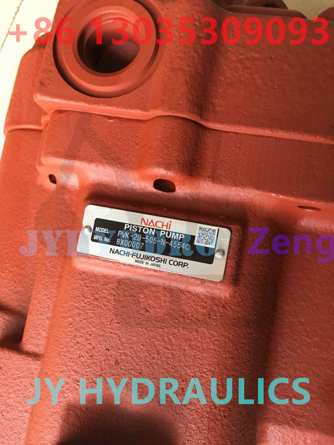 NACHI ORIGINAL PVK-2B-505-N-4554C HYDRAULIC PUMP