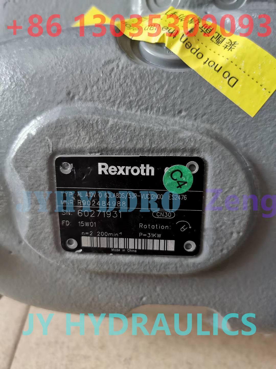REXROTH A10VO63 HYDRAULIC PISTON PUMP