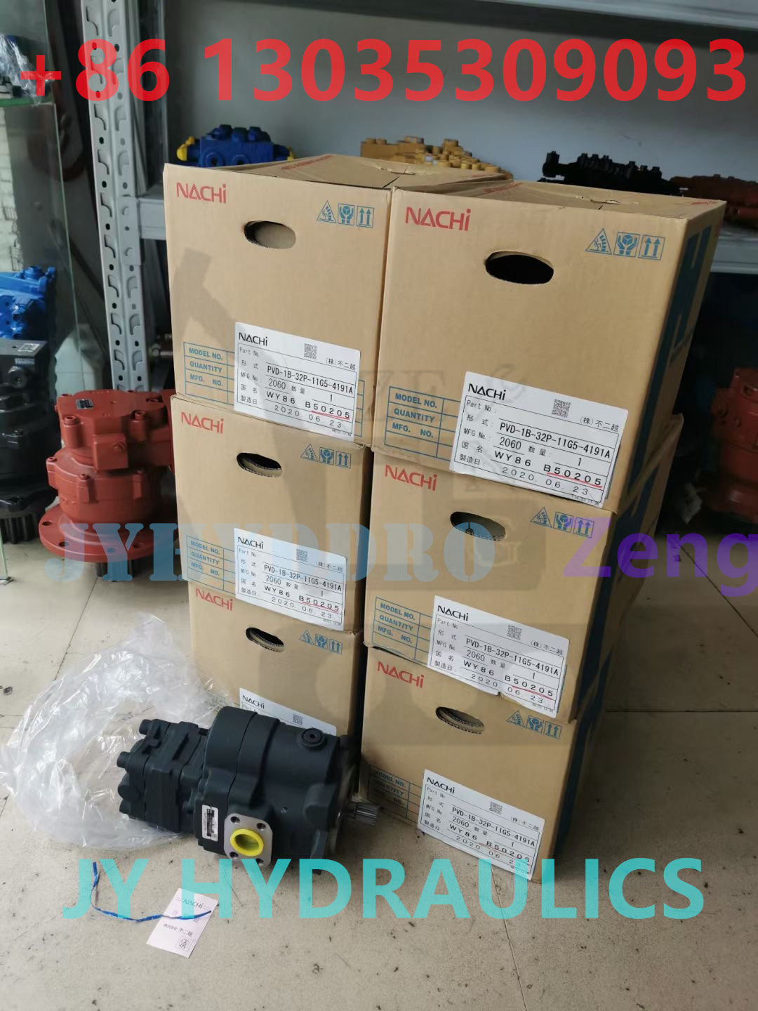 NACHI ORIGINAL PVD-1B-32P-11G5-4191A HYDRAULIC PISTON PUMP