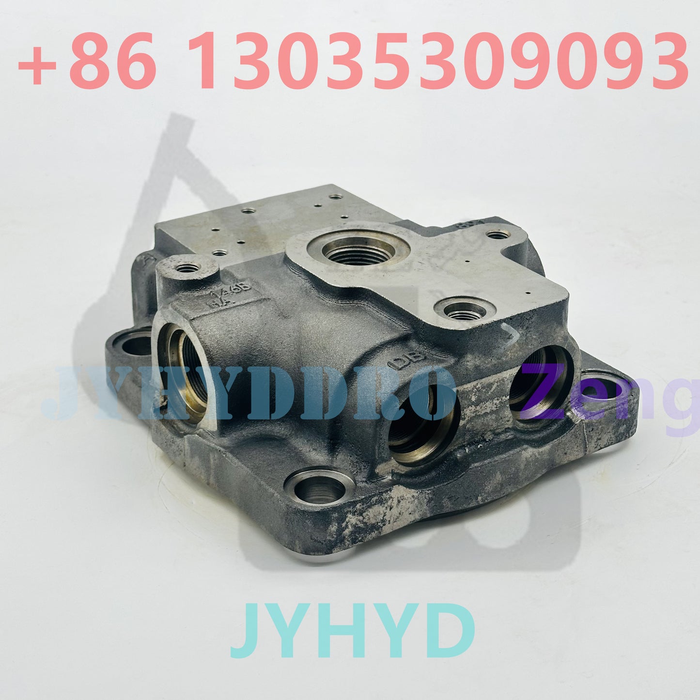 Kawasaki M2X146B swing motor housing casing sub brake valve rear flange