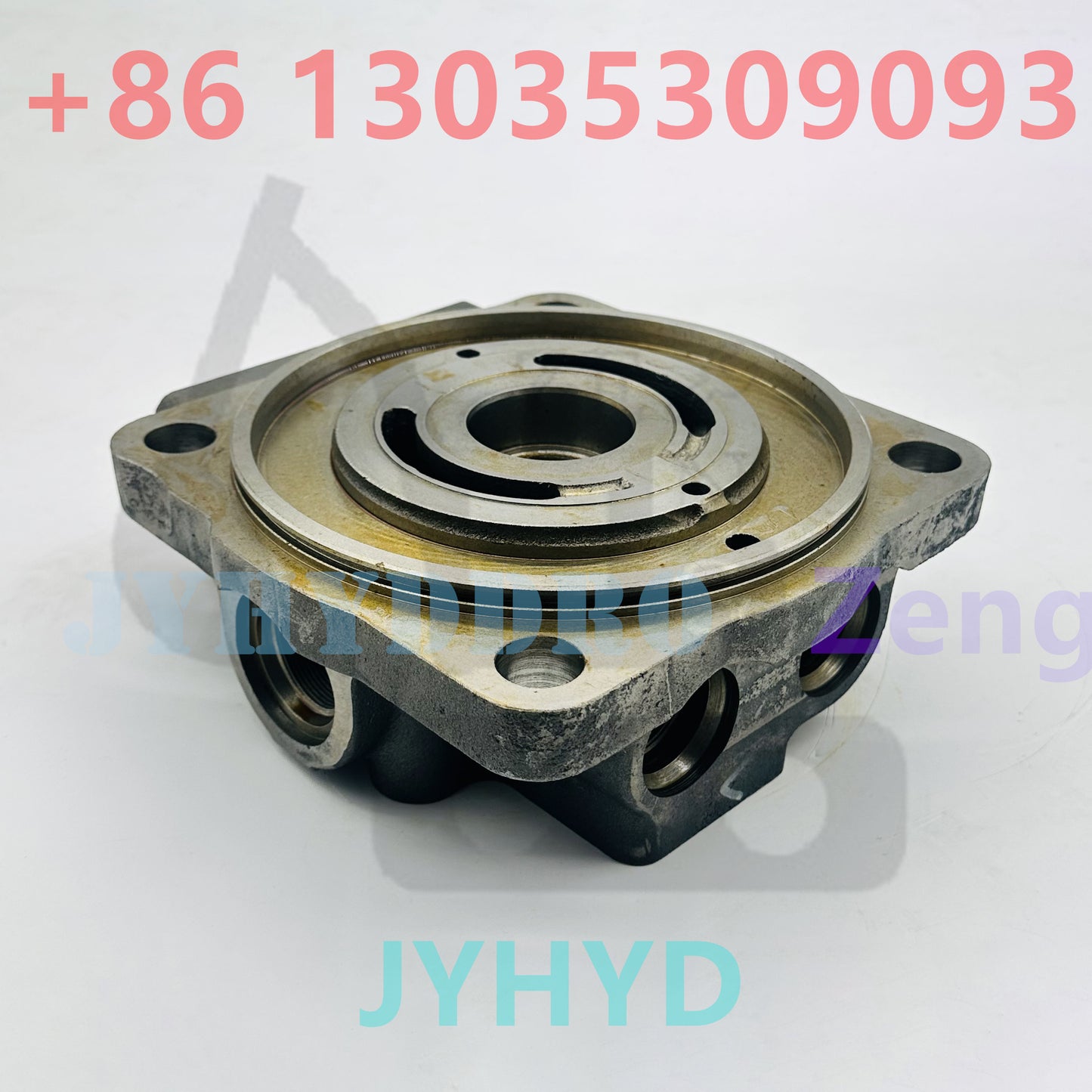 Kawasaki M2X146B swing motor housing casing sub brake valve rear flange