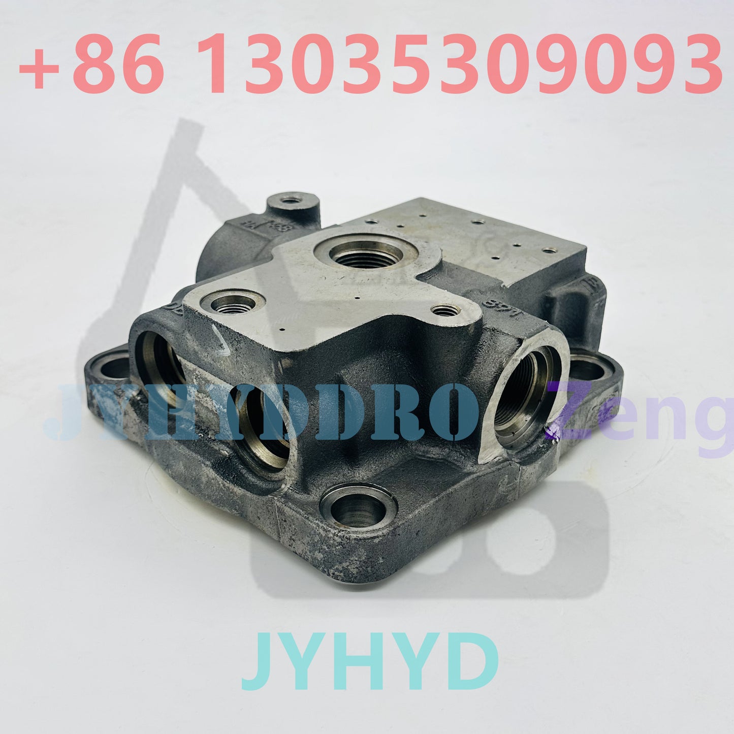 Kawasaki M2X146B swing motor housing casing sub brake valve rear flange