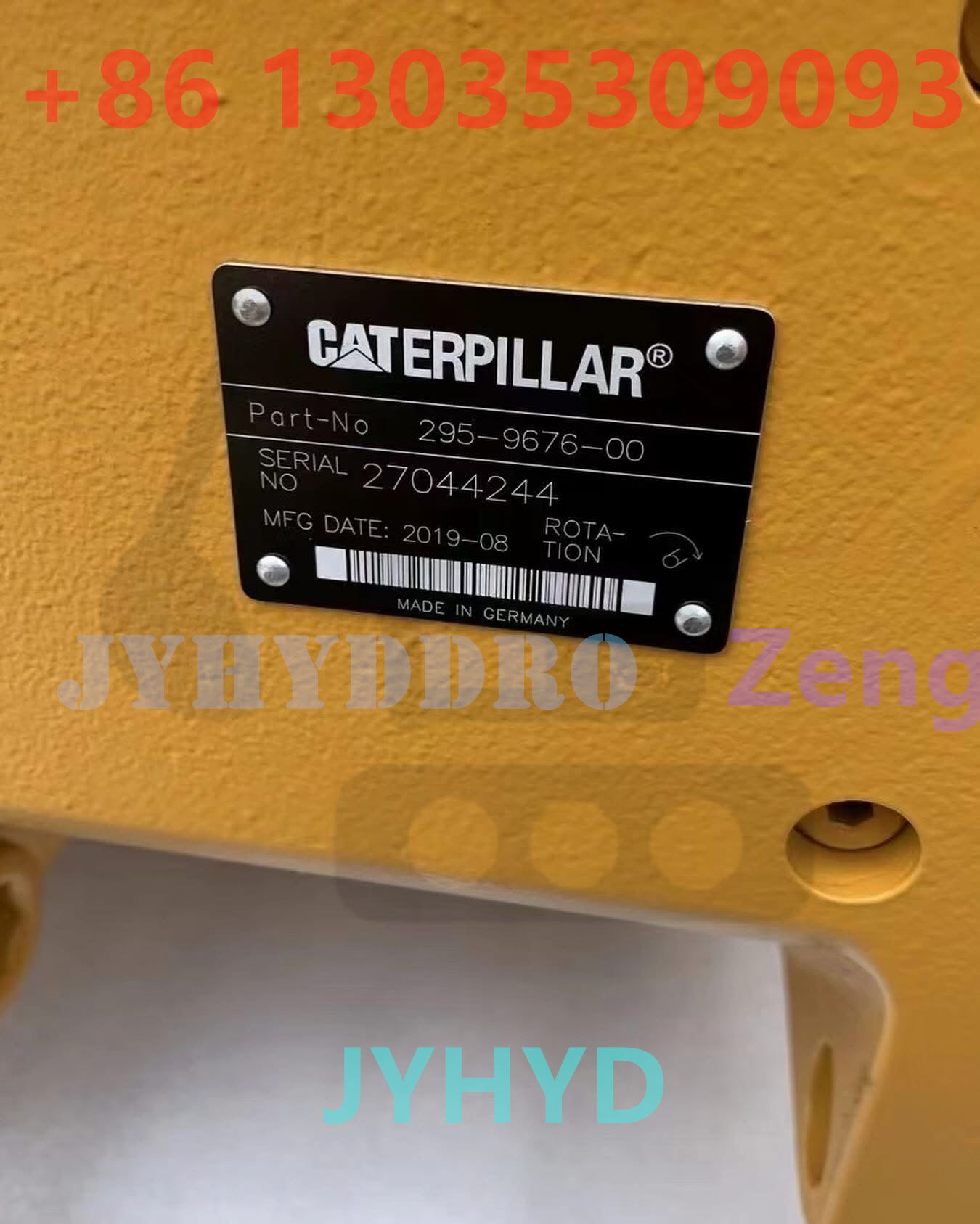 Caterpillar 295-9676 MAIN HYDRAULIC PUMP GP