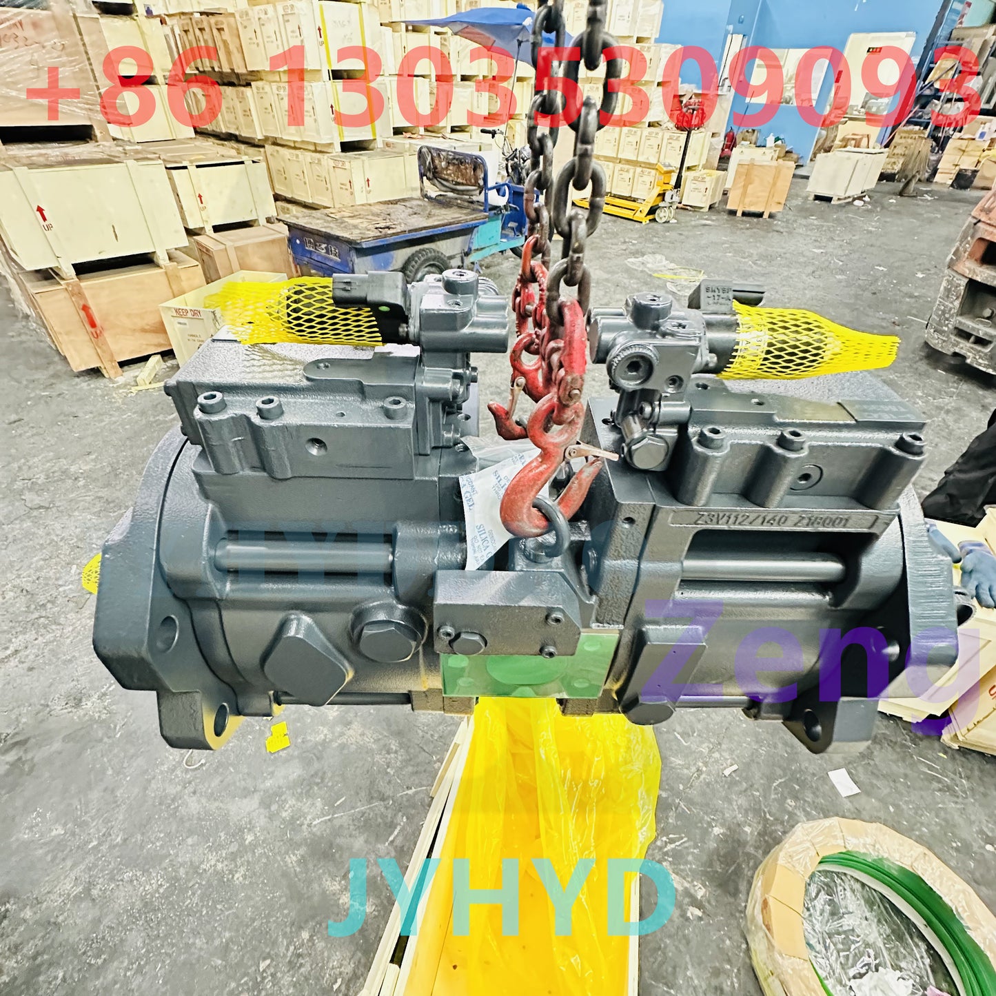 KAWASAKI K3V112DT-1V9R-1E52-V 14T MAN HYDRAULIC PUMP