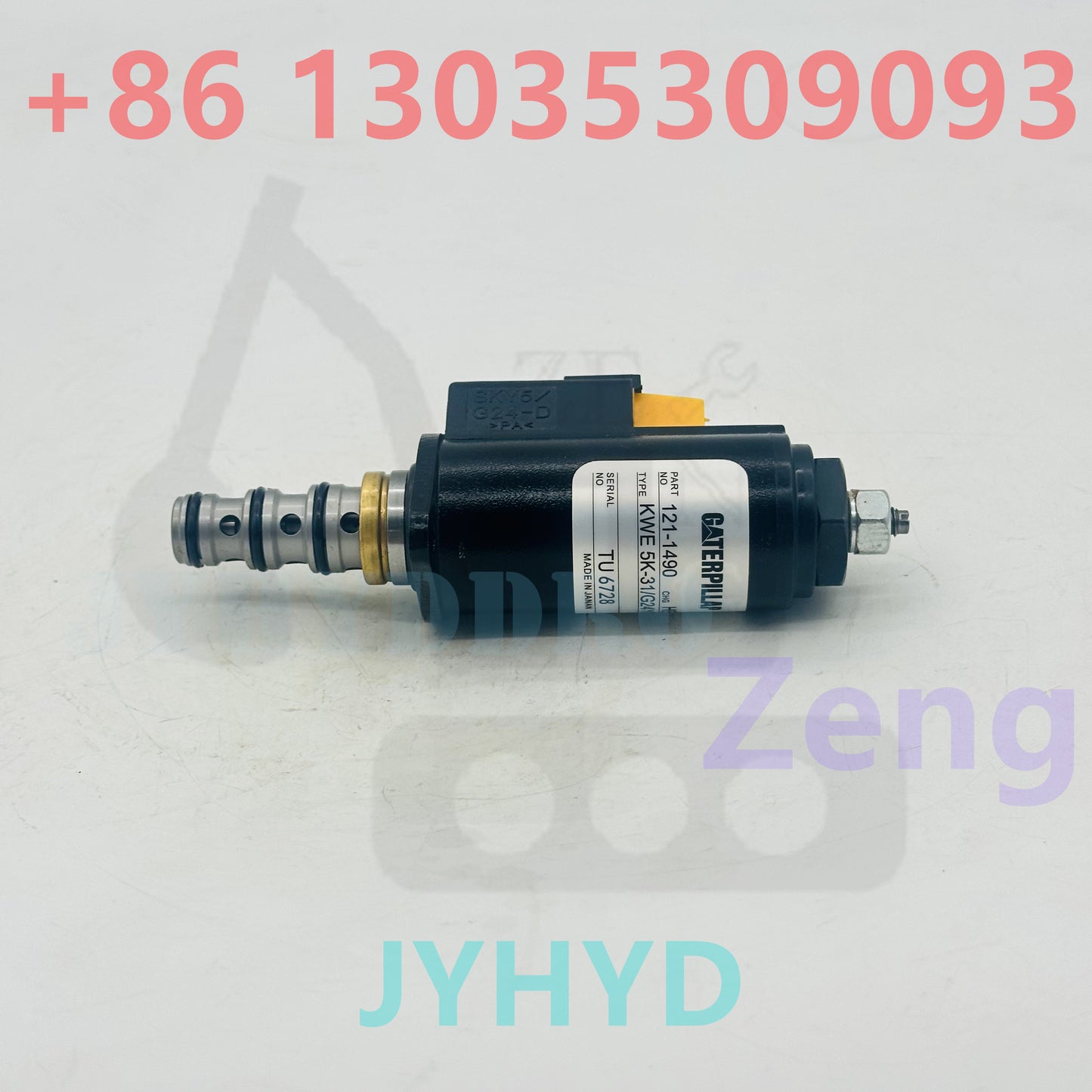 CATERPILLAR 121-1490 KWE 5K-31/G24YB30 TU 6728 SOLENOID VALVE