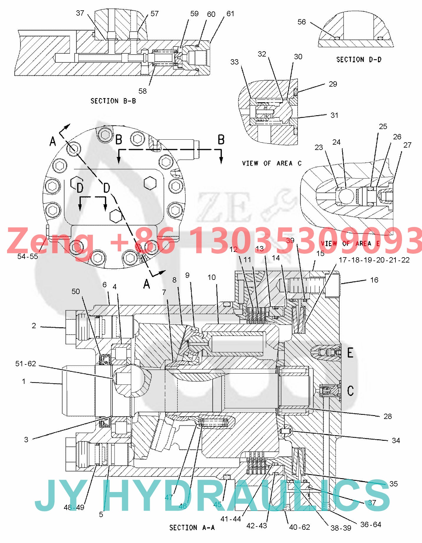 Caterpillar 209-5992 334-9986 511-0313 511-6006 511-6008 519-2478 557-5878 557-5880 travel motor rotary group and spare parts