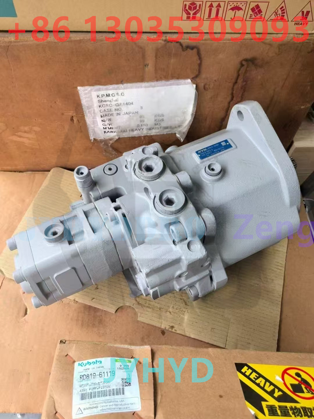 ORIGINAL KAYABA PSVL2-36CG HYDRAULIC PUMP FOR KUBOTA KX185 EXCAVATOR