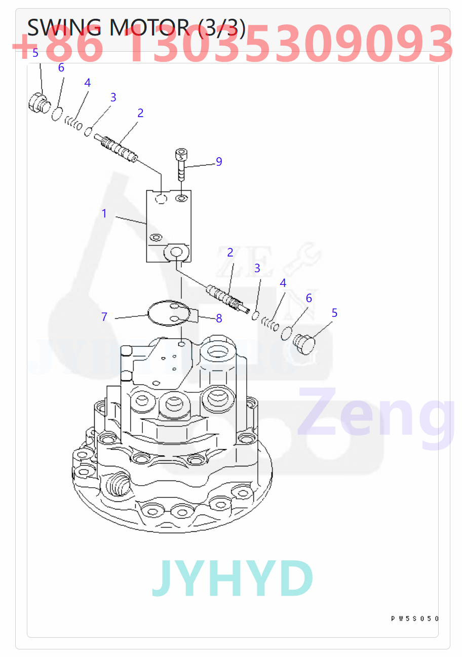 KOMATSU 21W-26-00100 21W-26-00120 21W-26-00130 21W-26-00132 708-7S-00241 708-7S-00242 SWING MOTOR ROTARY GROUP AND SPARE PARTS