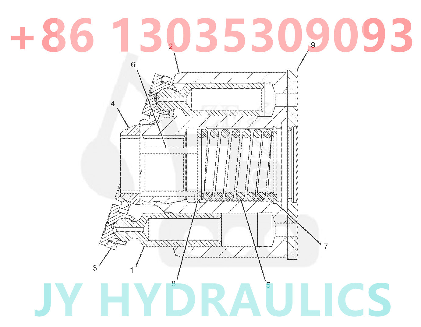 CATERPILLAR CAT349 CAT352 EXCAVATOR 313-2545 PISTON MOTOR ROTARY GROUP AND SPARE PARTS