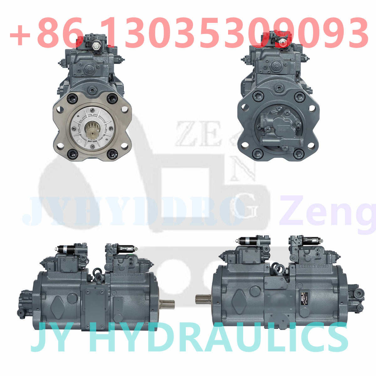 KAWASAKI K3V112DTP-9T8L (Positive Flow Control) HYDRAULIC PUMP