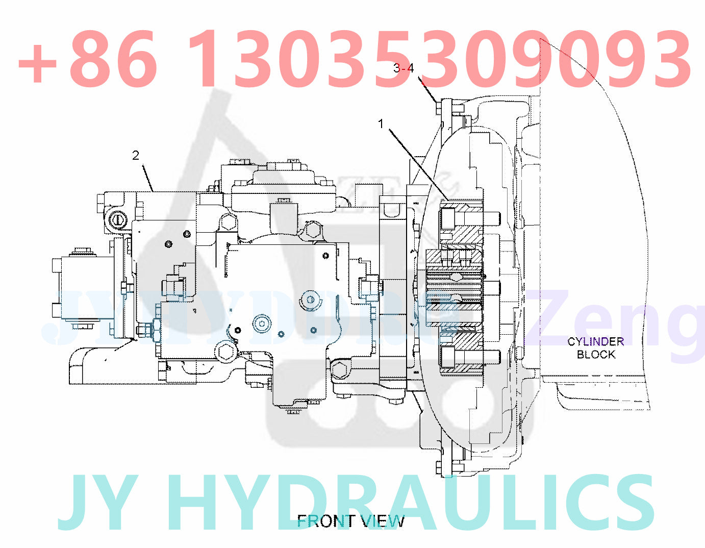 CATERPILLAR CAT320D2 CAT323D2 CAT323D2L EXCAVATOR 387-2626 436-6669 HYDRAULIC MAIN PUMP GP ROTARY GROUP