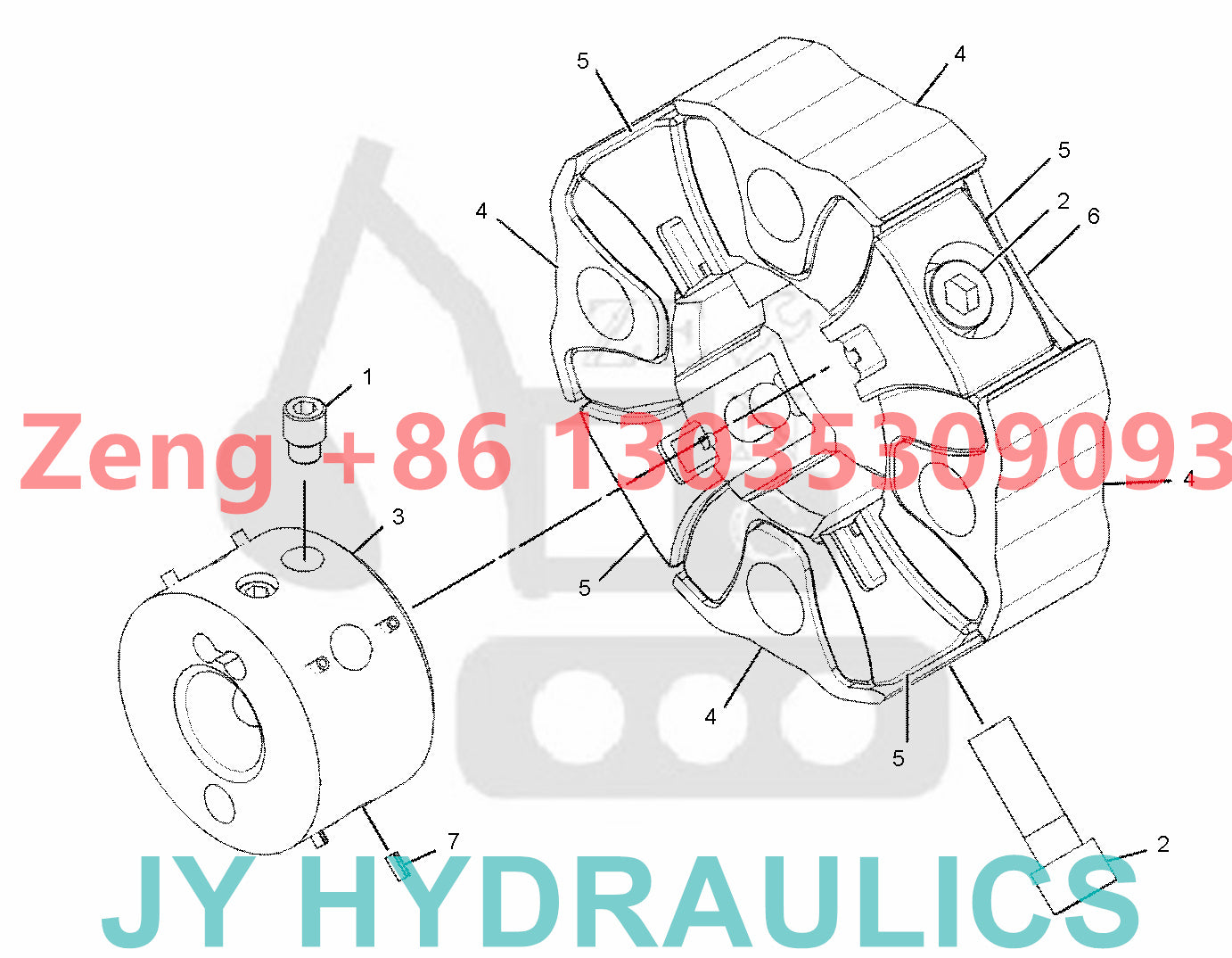 Caterpillar CAT320 CAT320GC excavator hydraulic piston pump rotary group and spare parts