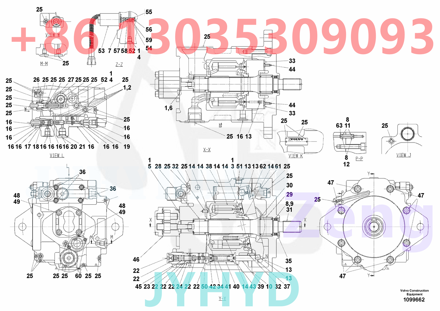 VOLVO VOE14675391 VOE14723835 HYDRAULIC PUMP PARTS