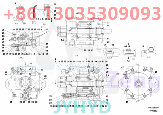 VOLVO VOE14675391 VOE14723835 HYDRAULIC PUMP ROTARY GROUP AND SPARE PARTS
